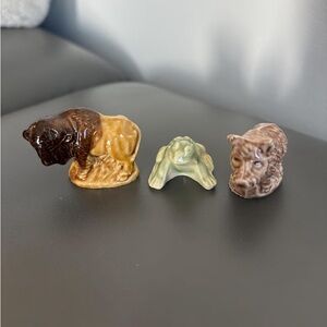 Wade England Red Rose Tea Animals | Bison Buffalo | Frog | Wild Boar Rare